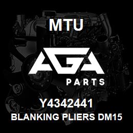 Y4342441 MTU BLANKING PLIERS DM158 | AGA Parts