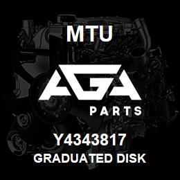 Y4343817 MTU GRADUATED DISK | AGA Parts