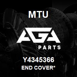 Y4345366 MTU End Cover* | AGA Parts