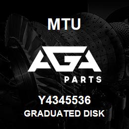 Y4345536 MTU GRADUATED DISK | AGA Parts