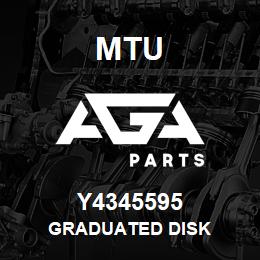 Y4345595 MTU GRADUATED DISK | AGA Parts