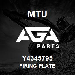 Y4345795 MTU Firing Plate | AGA Parts