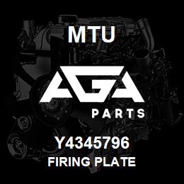 Y4345796 MTU Firing Plate | AGA Parts