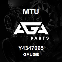 Y4347065 MTU GAUGE | AGA Parts