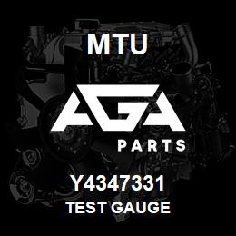 Y4347331 MTU TEST GAUGE | AGA Parts