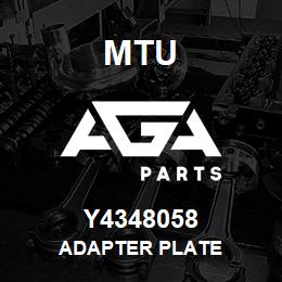 Y4348058 MTU ADAPTER PLATE | AGA Parts