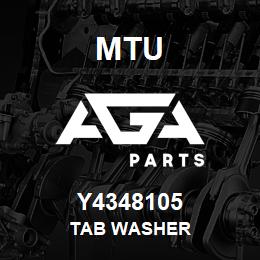 Y4348105 MTU Tab Washer | AGA Parts