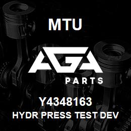 Y4348163 MTU HYDR PRESS TEST DEV | AGA Parts