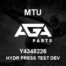 Y4348226 MTU HYDR PRESS TEST DEV | AGA Parts