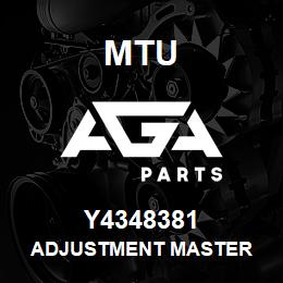 Y4348381 MTU ADJUSTMENT MASTER | AGA Parts