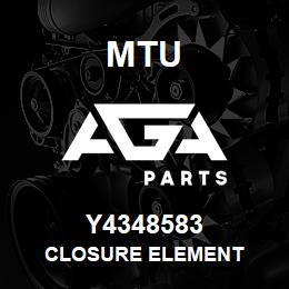 Y4348583 MTU Closure Element | AGA Parts