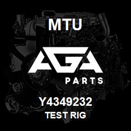 Y4349232 MTU TEST RIG | AGA Parts