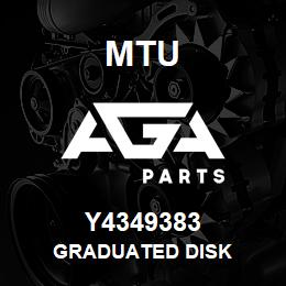 Y4349383 MTU GRADUATED DISK | AGA Parts