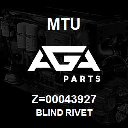 Z=00043927 MTU BLIND RIVET | AGA Parts