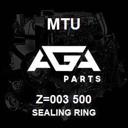 Z=003 500 MTU SEALING RING | AGA Parts