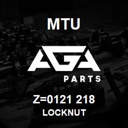 Z=0121 218 MTU LOCKNUT | AGA Parts