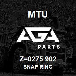 Z=0275 902 MTU SNAP RING | AGA Parts