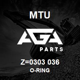 Z=0303 036 MTU O-RING | AGA Parts