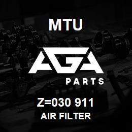 Z=030 911 MTU AIR FILTER | AGA Parts