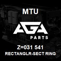 Z=031 541 MTU RECTANGLR-SECT RING | AGA Parts