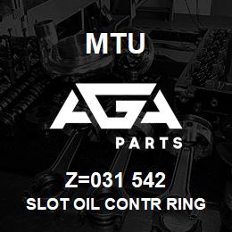 Z=031 542 MTU SLOT OIL CONTR RING | AGA Parts