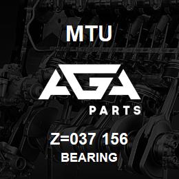 Z=037 156 MTU BEARING | AGA Parts