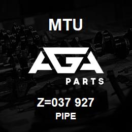 Z=037 927 MTU PIPE | AGA Parts