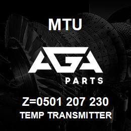 Z=0501 207 230 MTU TEMP TRANSMITTER | AGA Parts