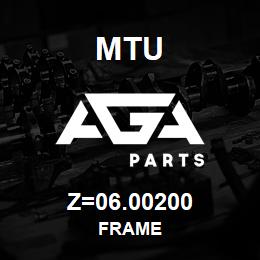 Z=06.00200 MTU FRAME | AGA Parts