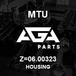 Z=06.00323 MTU HOUSING | AGA Parts