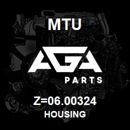 Z=06.00324 MTU HOUSING | AGA Parts