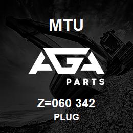 Z=060 342 MTU PLUG | AGA Parts