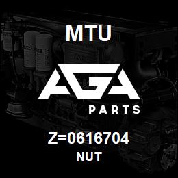 Z=0616704 MTU NUT | AGA Parts