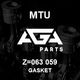 Z=063 059 MTU GASKET | AGA Parts