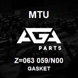 Z=063 059/N00 MTU GASKET | AGA Parts