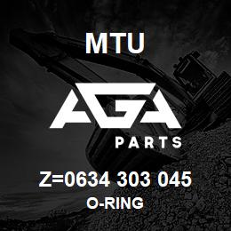 Z=0634 303 045 MTU O-RING | AGA Parts