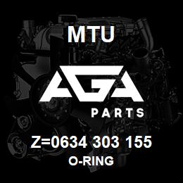 Z=0634 303 155 MTU O-RING | AGA Parts