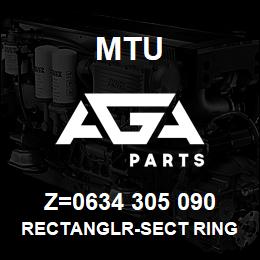 Z=0634 305 090 MTU RECTANGLR-SECT RING | AGA Parts