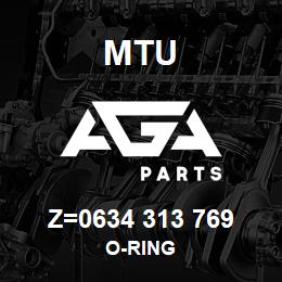 Z=0634 313 769 MTU O-RING | AGA Parts