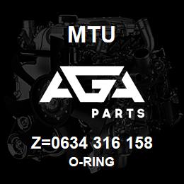 Z=0634 316 158 MTU O-RING | AGA Parts