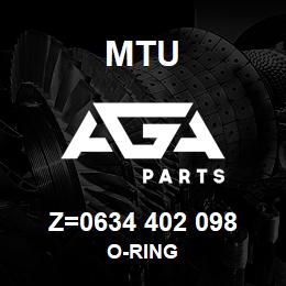 Z=0634 402 098 MTU O-RING | AGA Parts