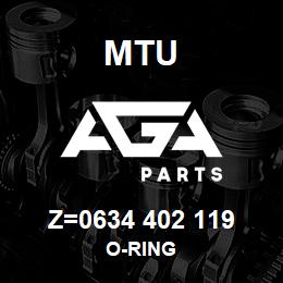 Z=0634 402 119 MTU O-RING | AGA Parts