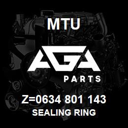 Z=0634 801 143 MTU SEALING RING | AGA Parts