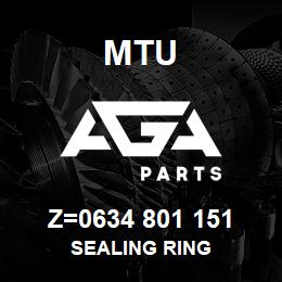 Z=0634 801 151 MTU SEALING RING | AGA Parts