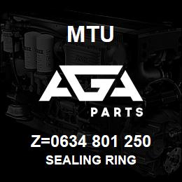 Z=0634 801 250 MTU SEALING RING | AGA Parts