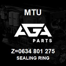 Z=0634 801 275 MTU SEALING RING | AGA Parts