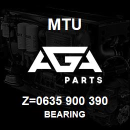 Z=0635 900 390 MTU BEARING | AGA Parts