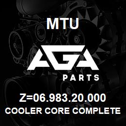 Z=06.983.20.000 MTU COOLER CORE COMPLETE | AGA Parts