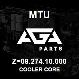 Z=08.274.10.000 MTU COOLER CORE | AGA Parts