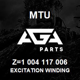 Z=1 004 117 006 MTU EXCITATION WINDING | AGA Parts